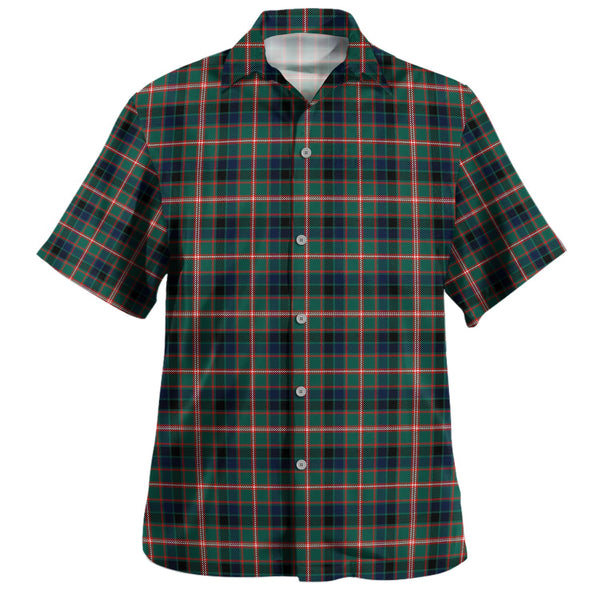 Reid Green Modern Tartan Hawaiian Shirt