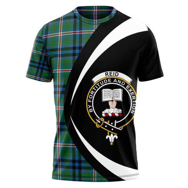 Reid (Mill City) Ancient Clan Badge Tartan T-Shirt Circle Style Personalized