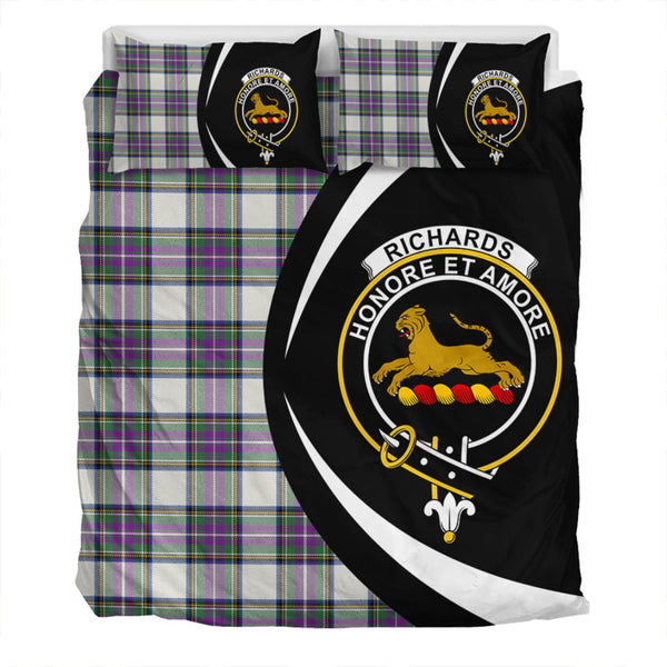 Richards (Pritchard) Modern Clan Badge Tartan Bedding Set Circle Style