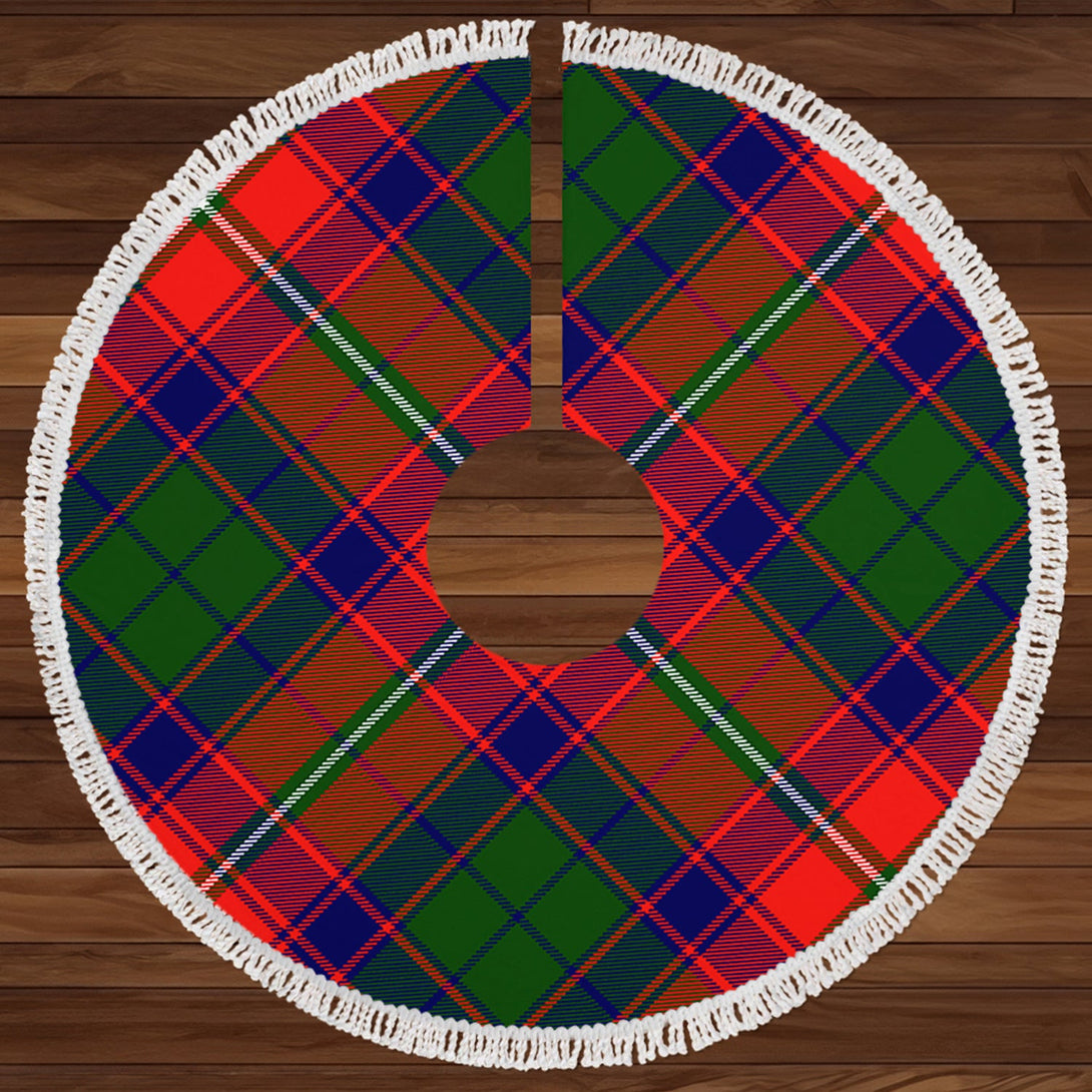 Riddell Clan Badge Tartan Christmas Tree Skirt