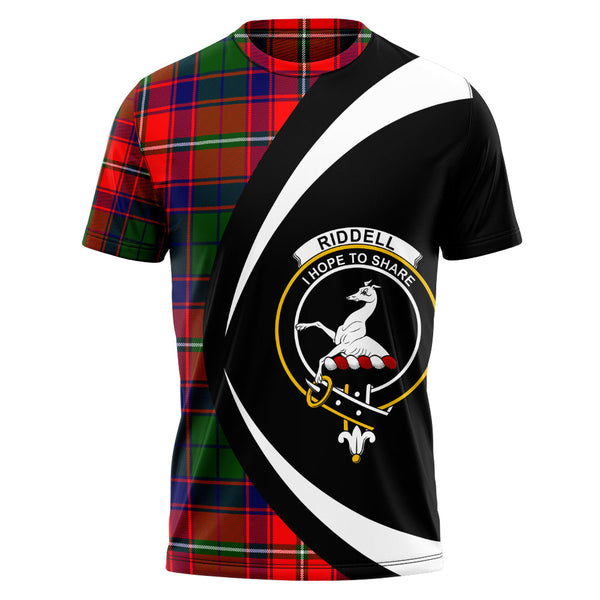 Riddell Clan Badge Tartan T-Shirt Circle Style Personalized