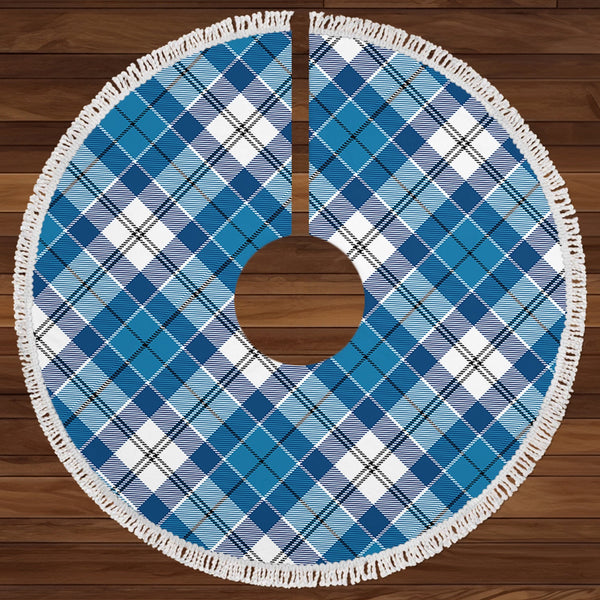 Roberton Clan Badge Tartan Christmas Tree Skirt