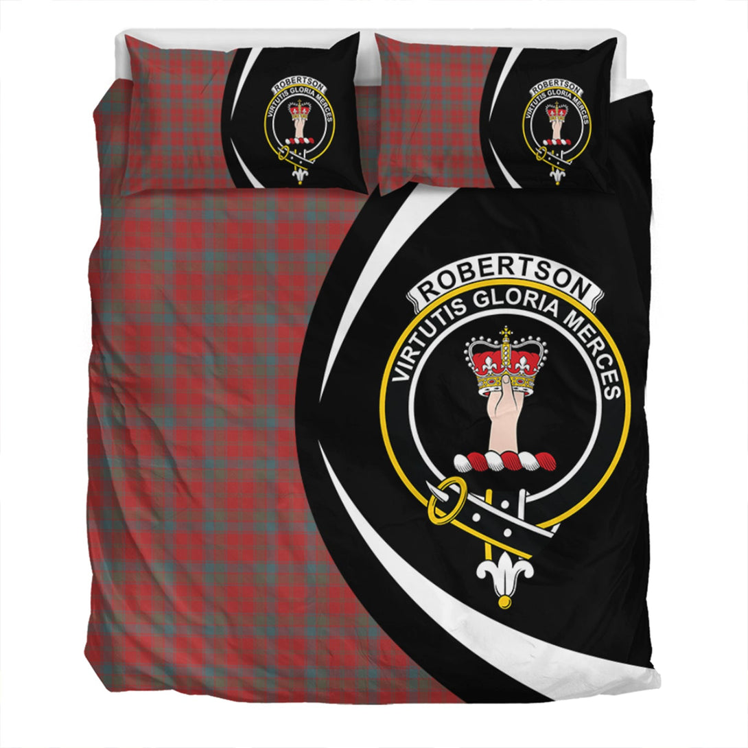 Robertson Weathered Clan Badge Tartan Bedding Set Circle Style