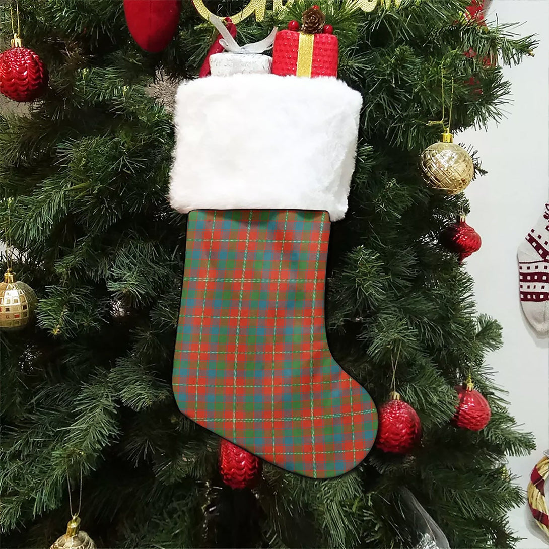 Robertson White line (Robertson New) Ancient Tartan Christmas Stocking