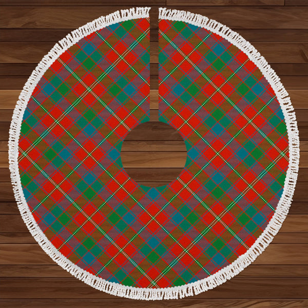 Robertson White line (Robertson New) Ancient Tartan Christmas Tree Skirt