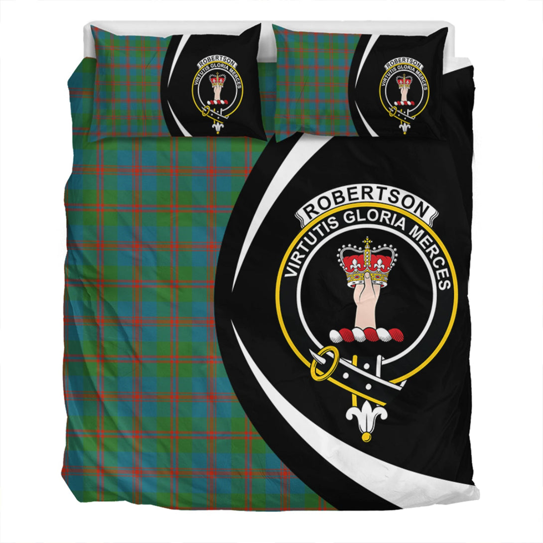 Robertson of Struan Ancient Clan Badge Tartan Bedding Set Circle Style