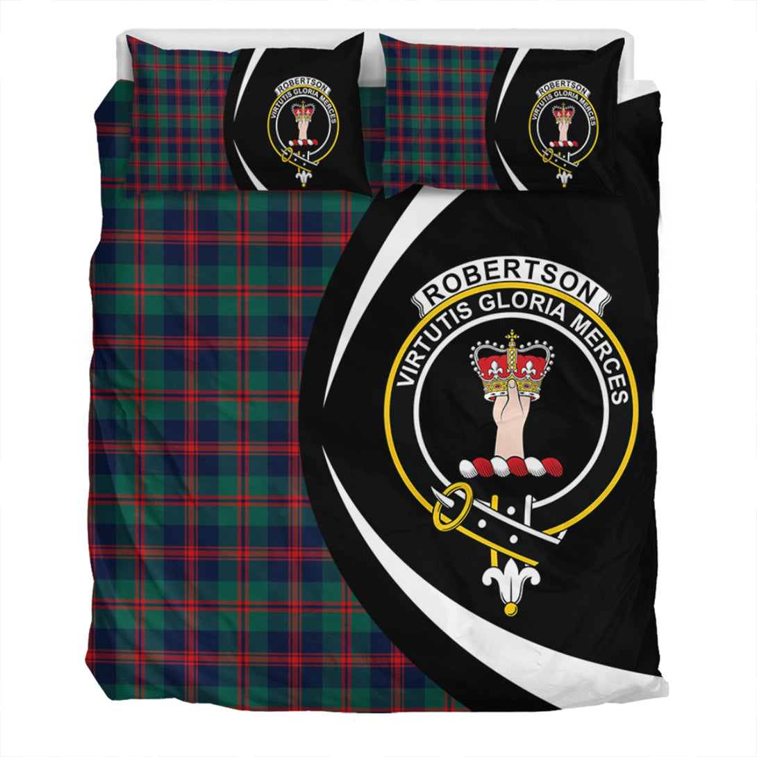 Robertson of Struan Modern Clan Badge Tartan Bedding Set Circle Style