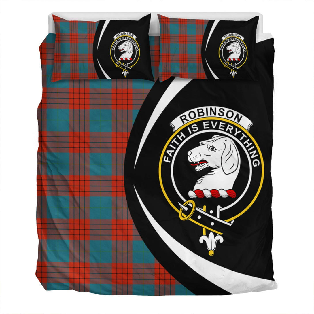 Robinson Dress (Robins Dress) Ancient Clan Badge Tartan Bedding Set Circle Style