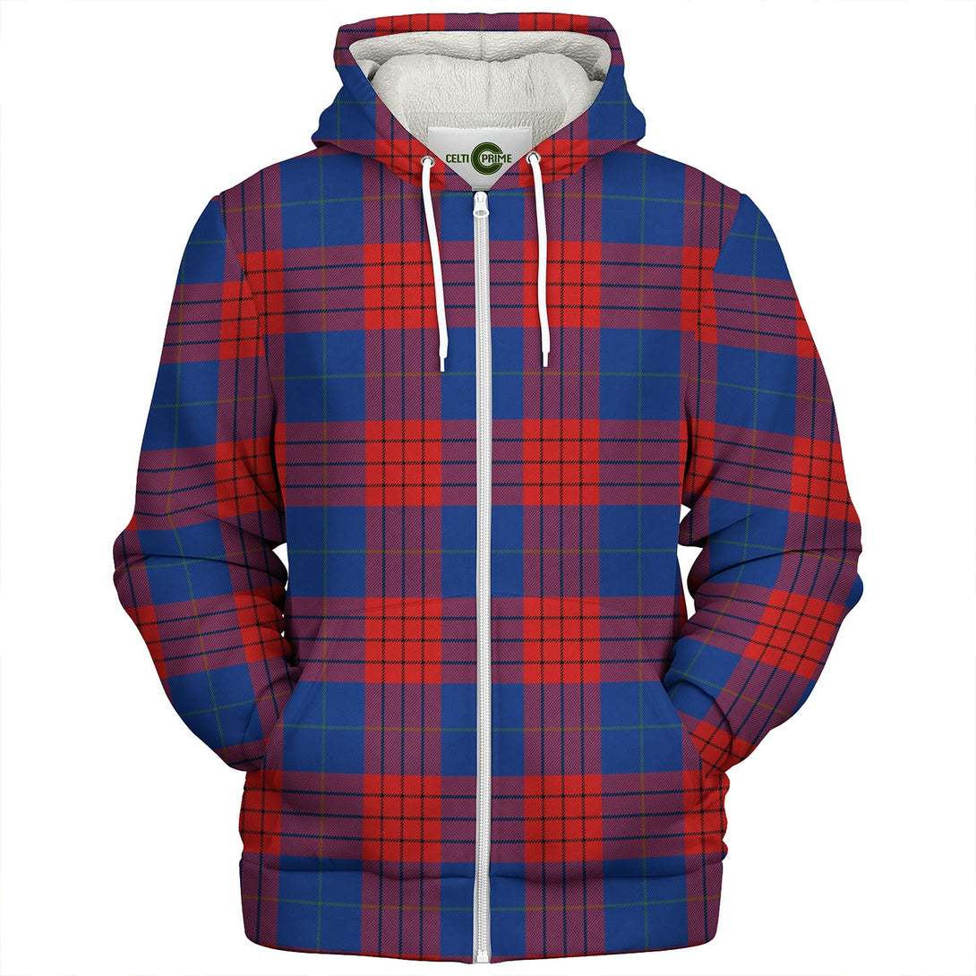 Robinson Dress (Robins Dress) Modern Clan Badge Tartan Sherpa Hoodie