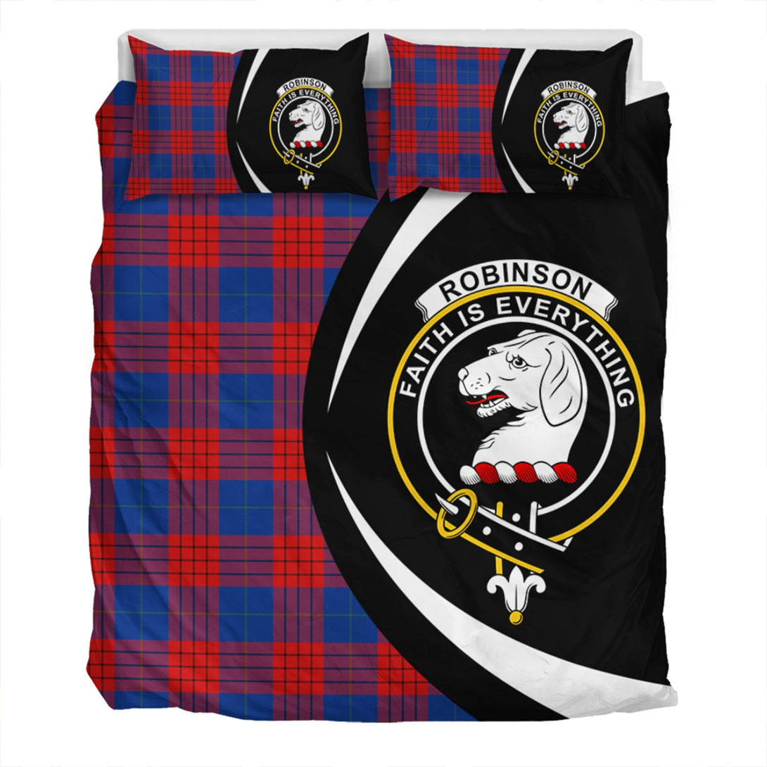 Robinson Dress (Robins Dress) Modern Clan Badge Tartan Bedding Set Circle Style