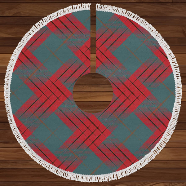 Robinson Dress (Robins Dress) Weathered Clan Badge Tartan Christmas Tree Skirt