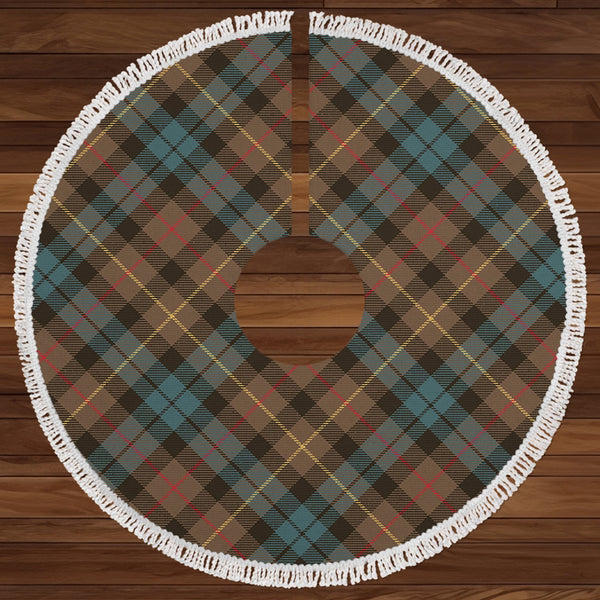 Rollo Weathered Clan Badge Tartan Christmas Tree Skirt