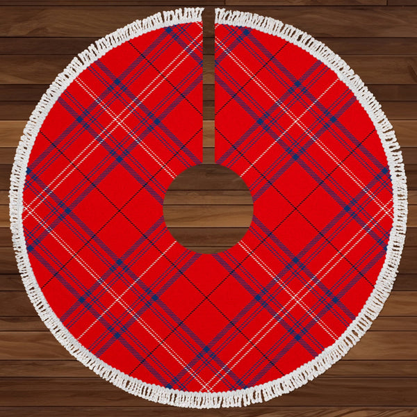 Rose of Kilravock Modern Clan Badge Tartan Christmas Tree Skirt