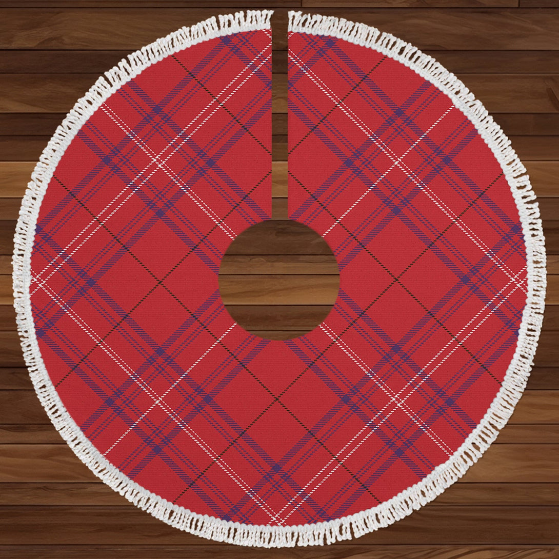 Rose of Kilravock Weathered Clan Badge Tartan Christmas Tree Skirt