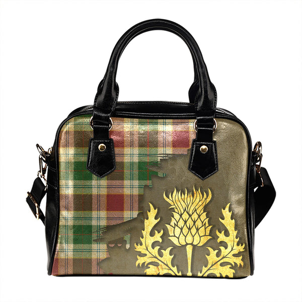 Rosevear Ancient Tartan Shoulder Handbag Thistle Oldest Style