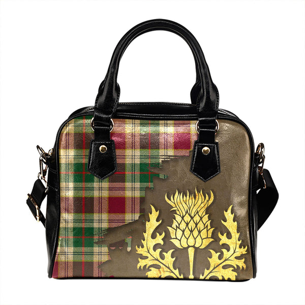 Rosevear Modern Tartan Shoulder Handbag Thistle Oldest Style