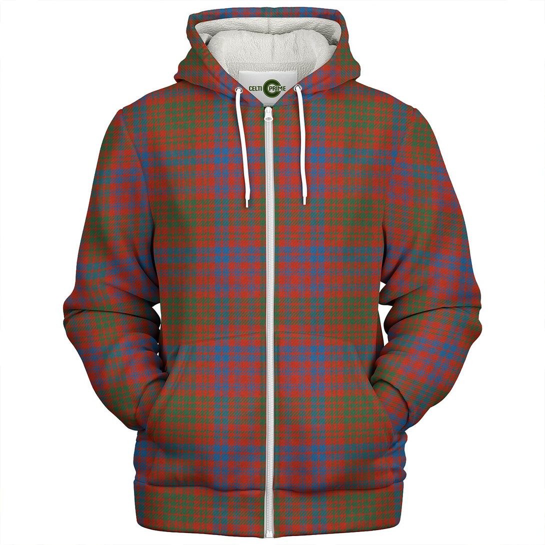 Ross Ancient Clan Badge Tartan Sherpa Hoodie