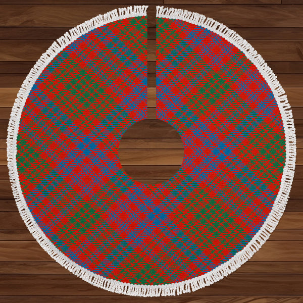 Ross Ancient Clan Badge Tartan Christmas Tree Skirt