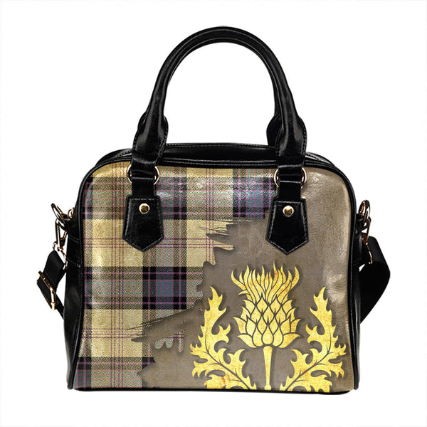 Ross Dress Blue Ancient Tartan Shoulder Handbag Thistle Oldest Style