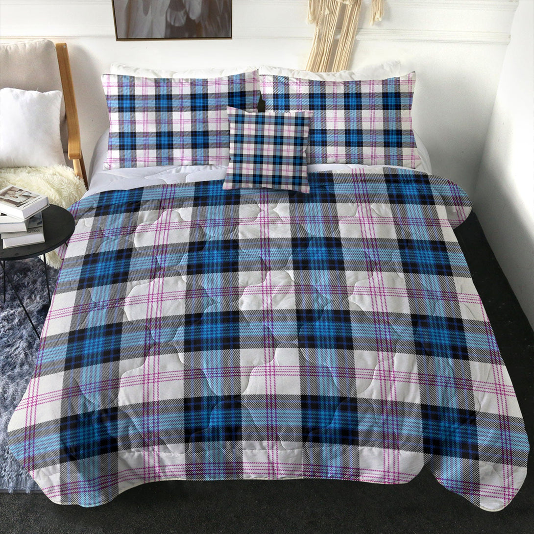 Ross Dress Blue Modern Tartan Comforter