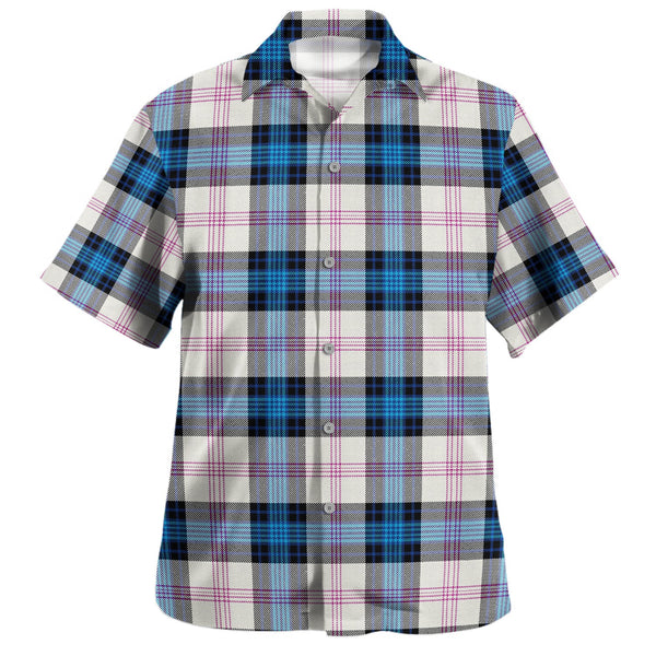 Ross Dress Blue Modern Tartan Hawaiian Shirt