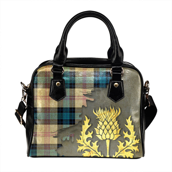 Ross Dress Blue Modern Tartan Shoulder Handbag Thistle Oldest Style