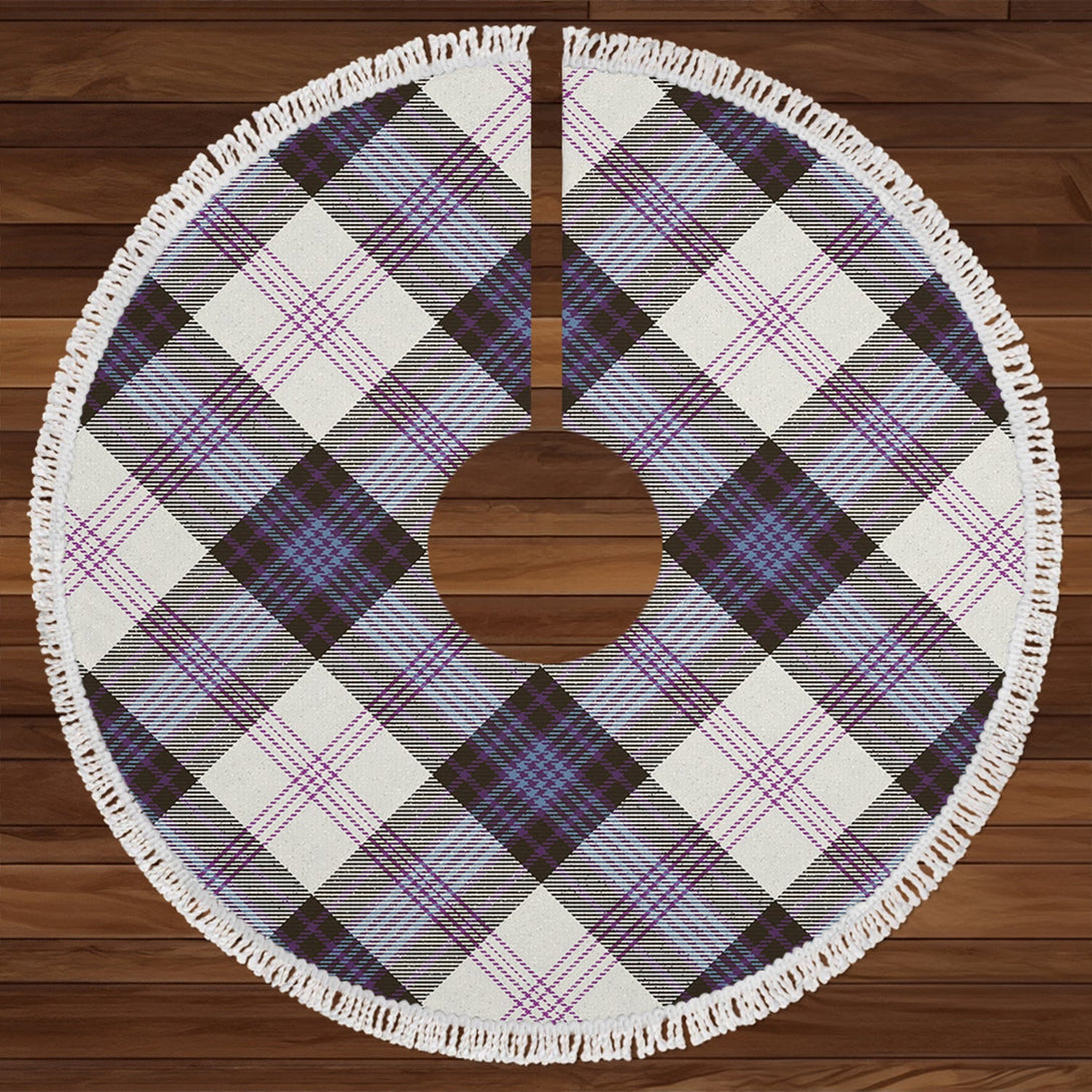 Ross Dress Blue Weathered Tartan Christmas Tree Skirt