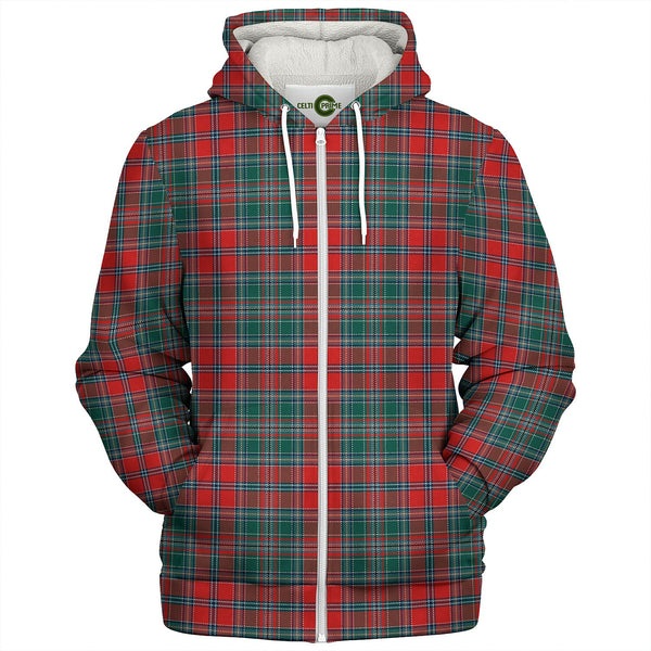 Ross Wedding Dress Modern Tartan Sherpa Hoodie