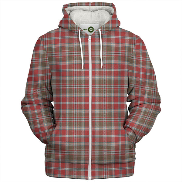 Ross Wedding Dress Weathered Tartan Sherpa Hoodie