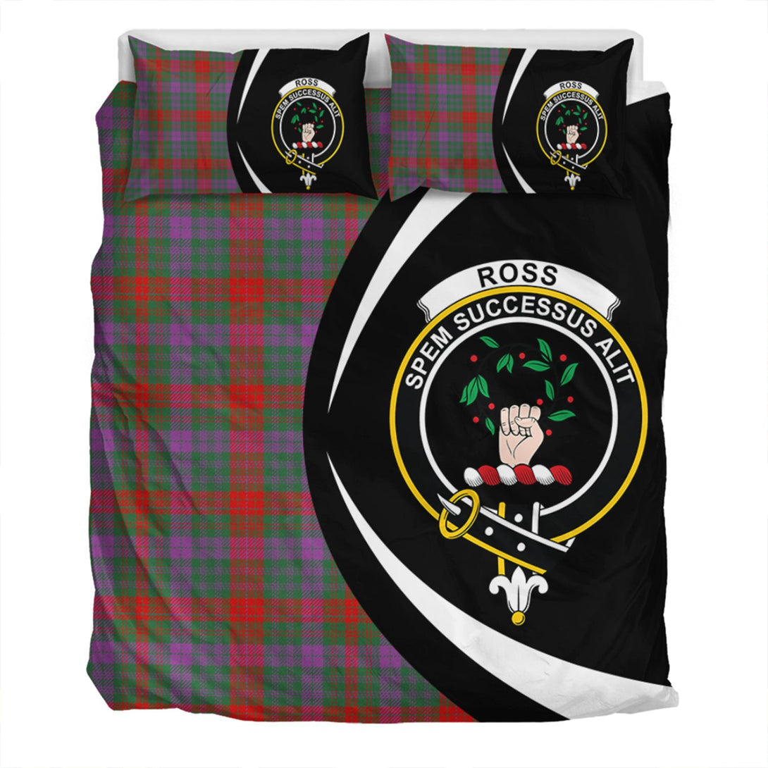 Ross (Wilsons) Clan Badge Tartan Bedding Set Circle Style