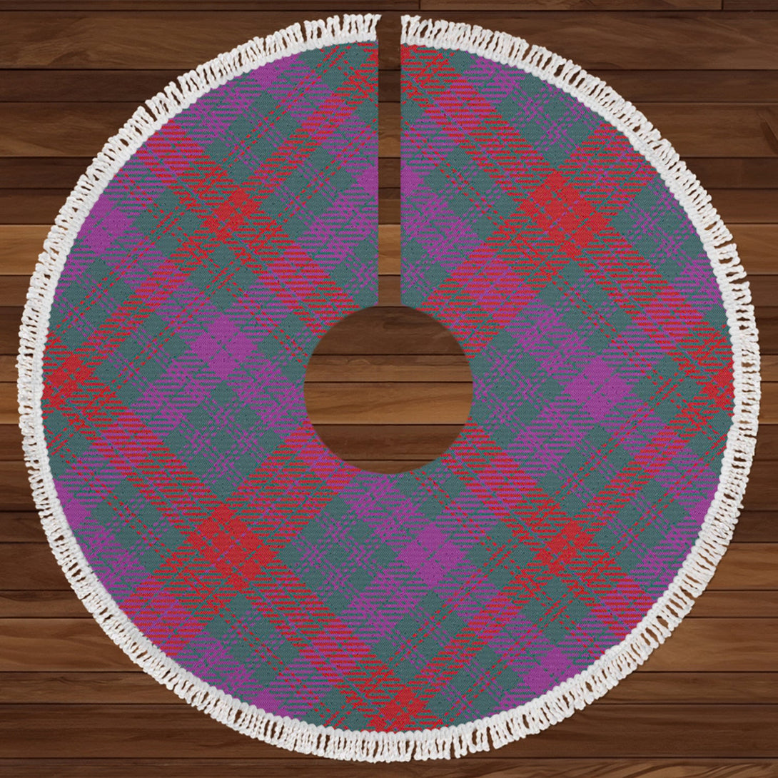 Ross (Wilsons) Weathered Clan Badge Tartan Christmas Tree Skirt