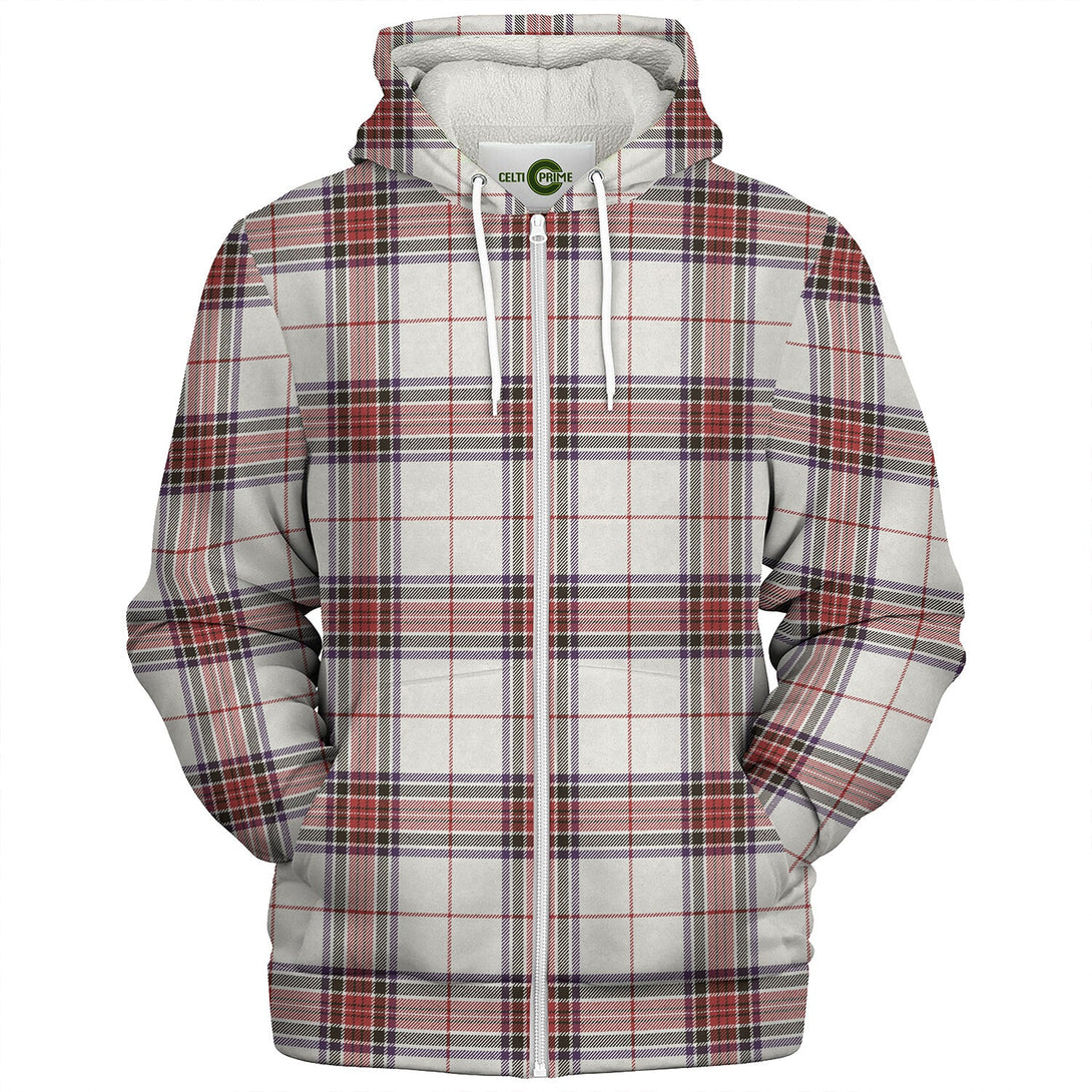 Rothesay Dress Weathered Tartan Sherpa Hoodie