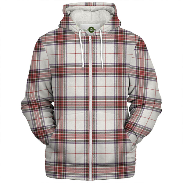 Rothesay Dress Weathered Tartan Sherpa Hoodie