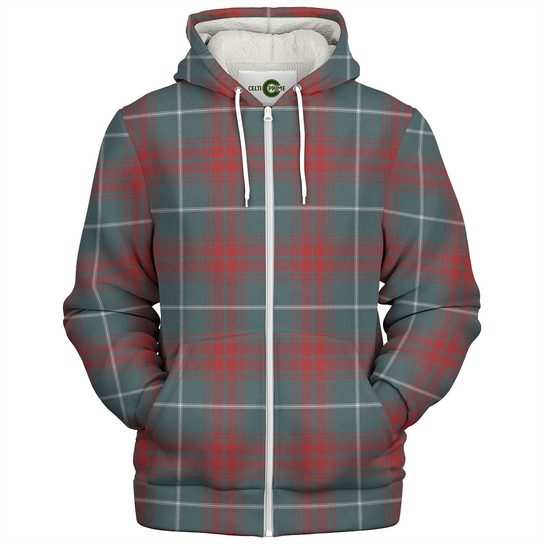 Rothesay Hunting Weathered Tartan Sherpa Hoodie