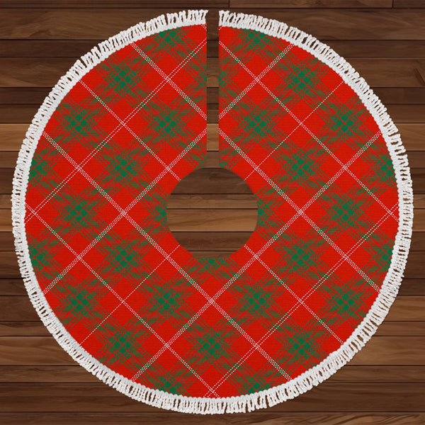 Rothesay Red Ancient Tartan Christmas Tree Skirt