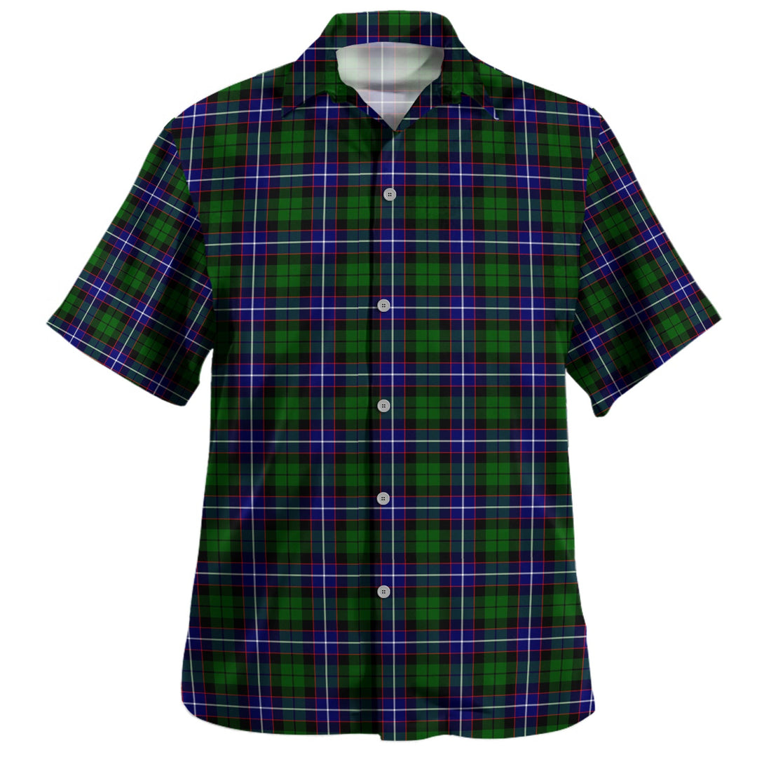 Russell Modern Clan Badge Tartan Hawaiian Shirt