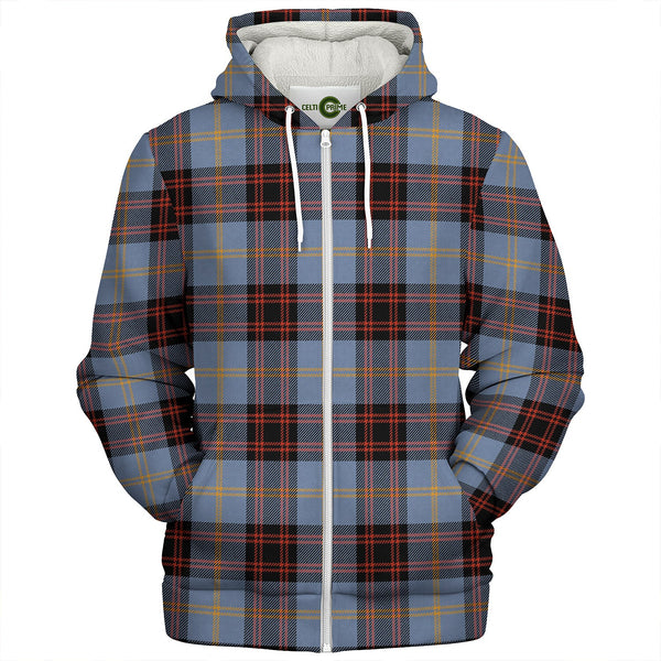 Rutherford Ancient Clan Badge Tartan Sherpa Hoodie