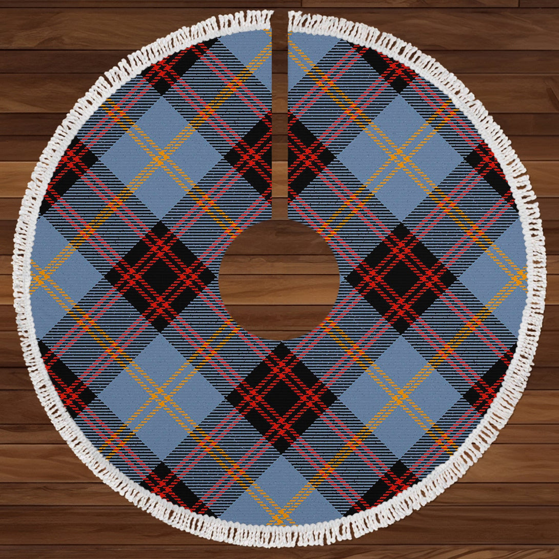 Rutherford Ancient Clan Badge Tartan Christmas Tree Skirt