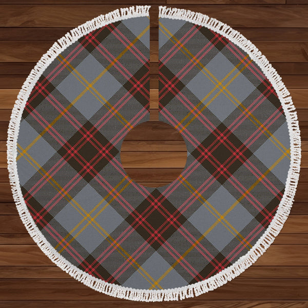 Rutherford Weathered Clan Badge Tartan Christmas Tree Skirt