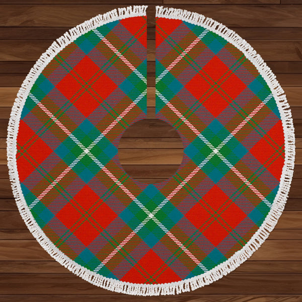 Ruthven Ancient Clan Badge Tartan Christmas Tree Skirt