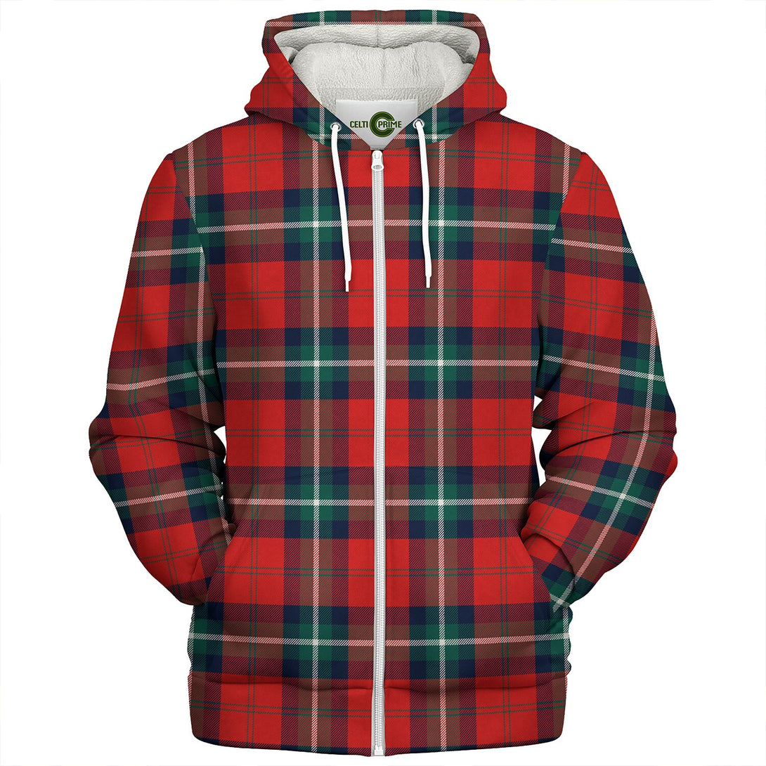 Ruthven Modern Clan Badge Tartan Sherpa Hoodie