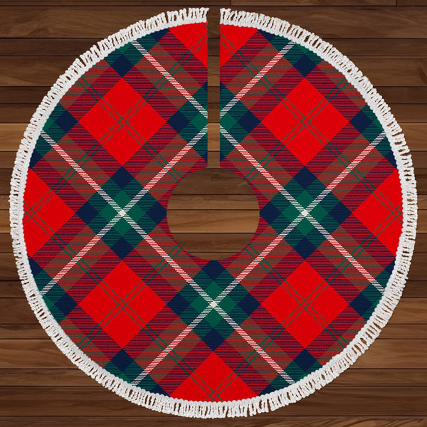 Ruthven Modern Clan Badge Tartan Christmas Tree Skirt