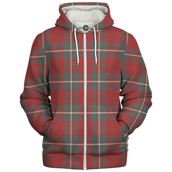 Ruthven Weathered Tartan Sherpa Hoodie