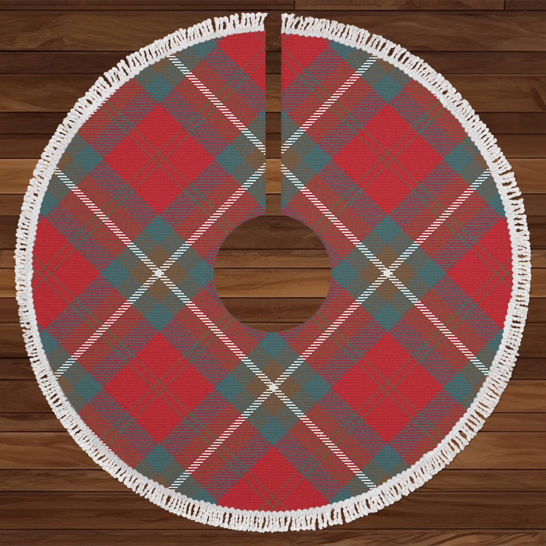 Ruthven Weathered Tartan Christmas Tree Skirt