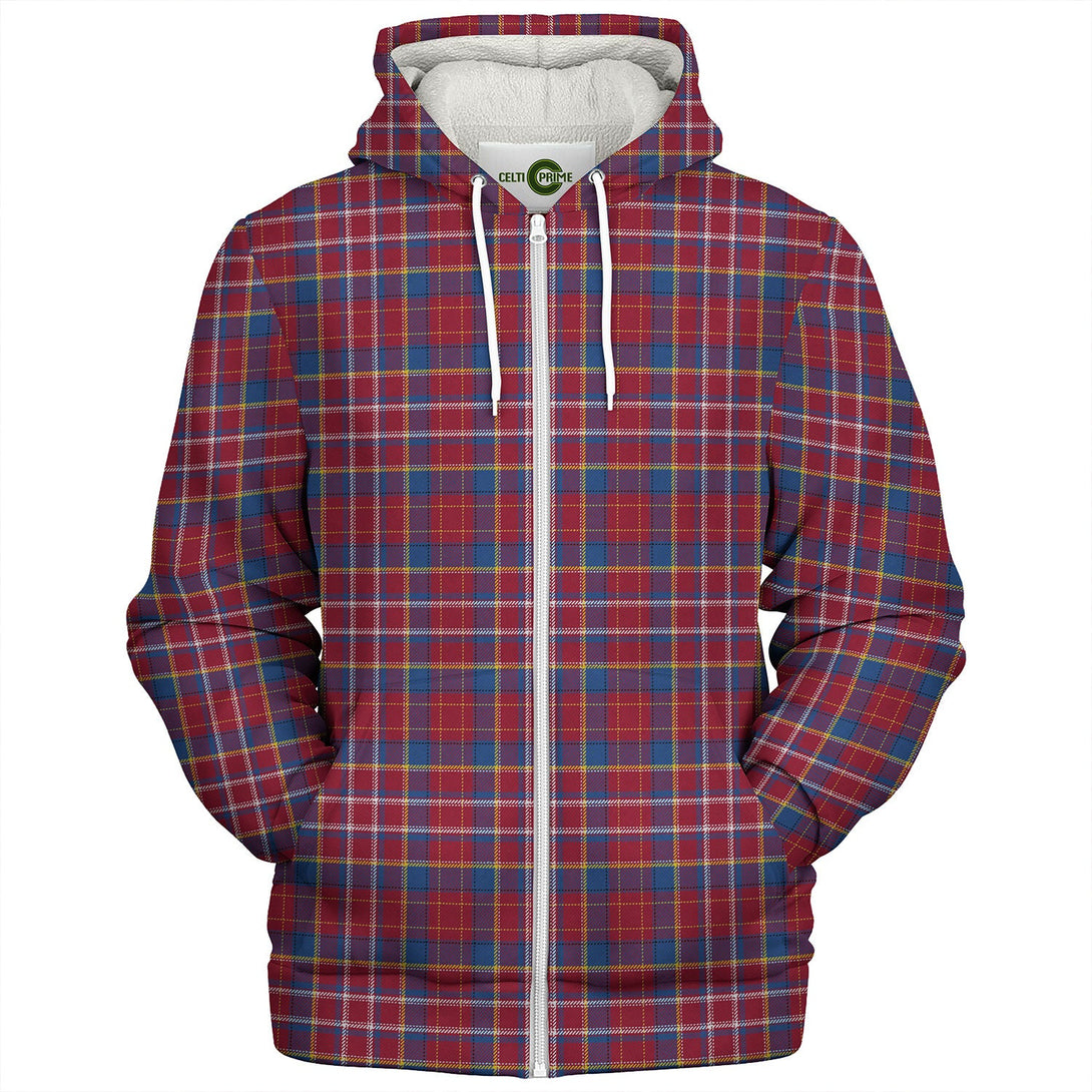 Ruxton Hunting Modern Tartan Sherpa Hoodie