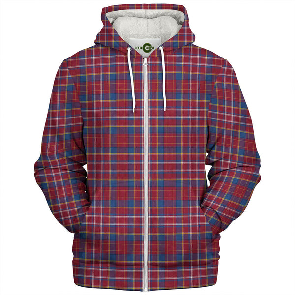 Ruxton Hunting Modern Tartan Sherpa Hoodie