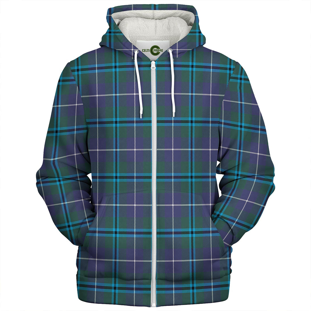 Sandilands Clan Badge Tartan Sherpa Hoodie