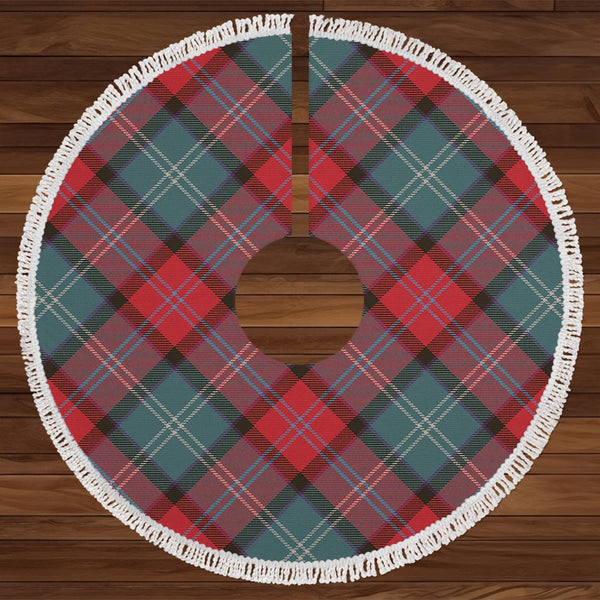 Sawyer Weathered Tartan Christmas Tree Skirt