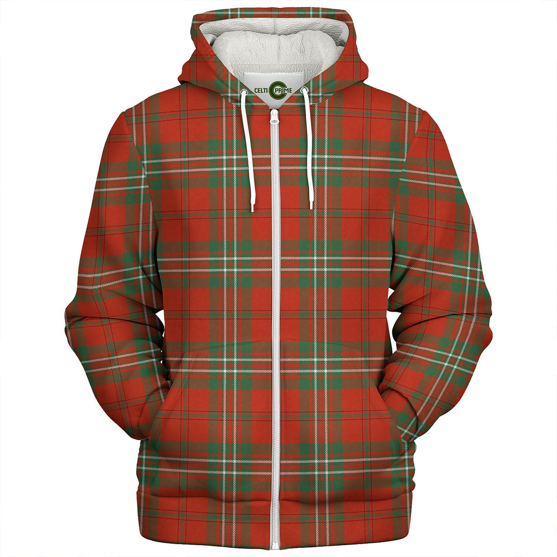 Scott Ancient Clan Badge Tartan Sherpa Hoodie