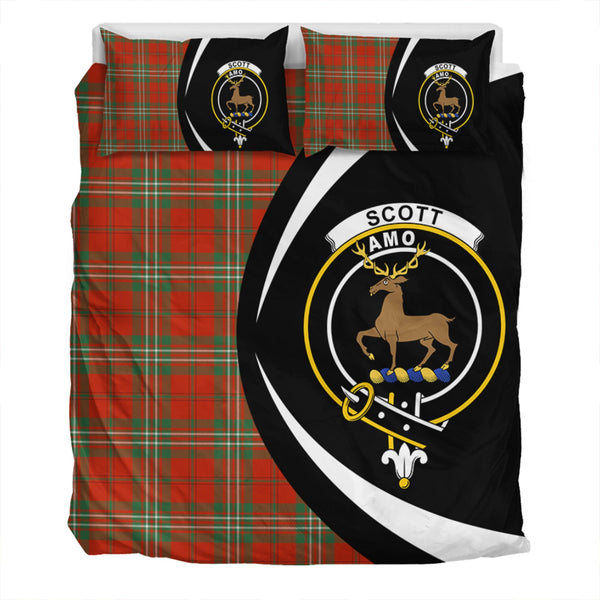 Scott Ancient Clan Badge Tartan Bedding Set Circle Style